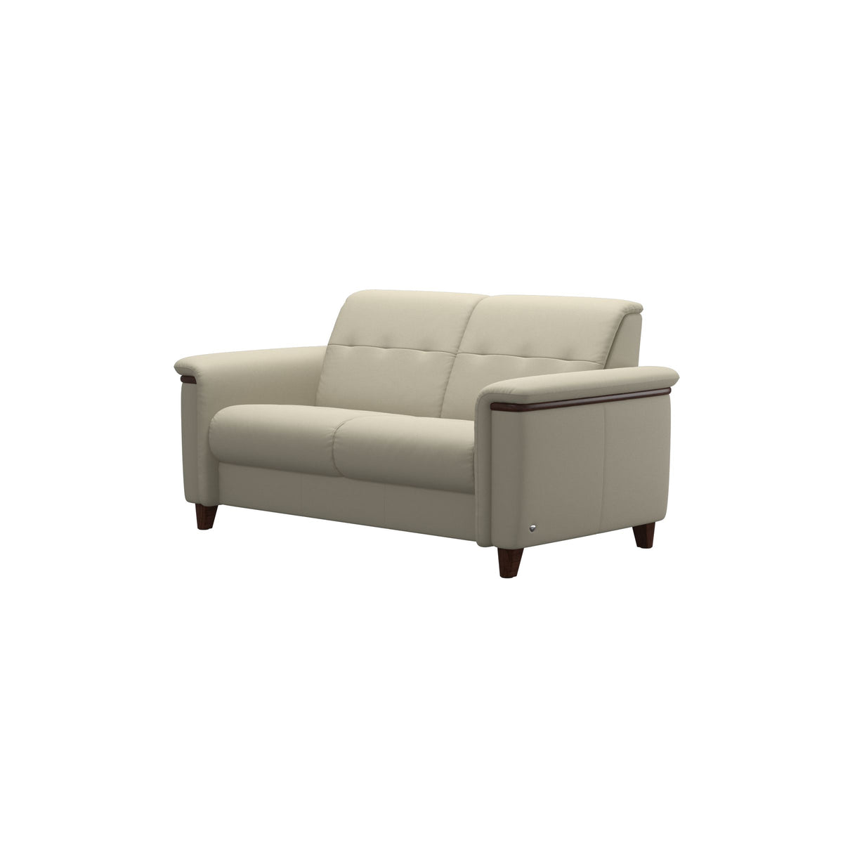 Flora 2-Seater - Paloma Light Grey - Brown