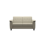 Flora 2-Seater - Paloma Light Grey - Black