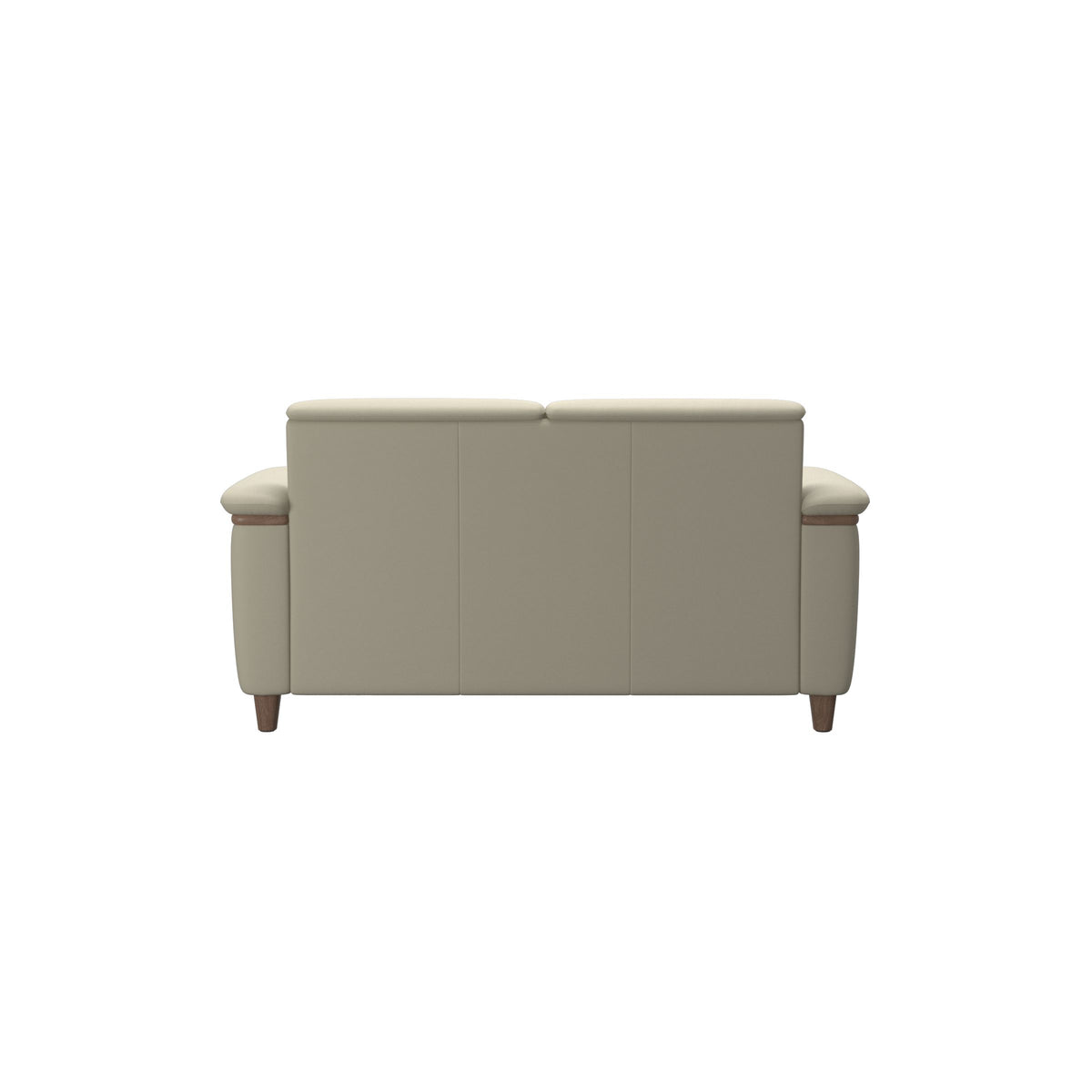 Flora 2-Seater - Paloma Light Grey - Walnut