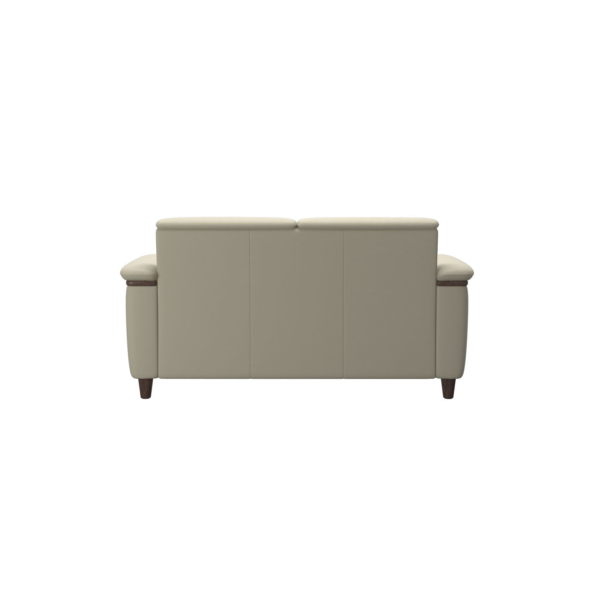 Flora 2-Seater - Paloma Light Grey - Wenge