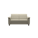 Flora 2-Seater - Paloma Light Grey - Wenge