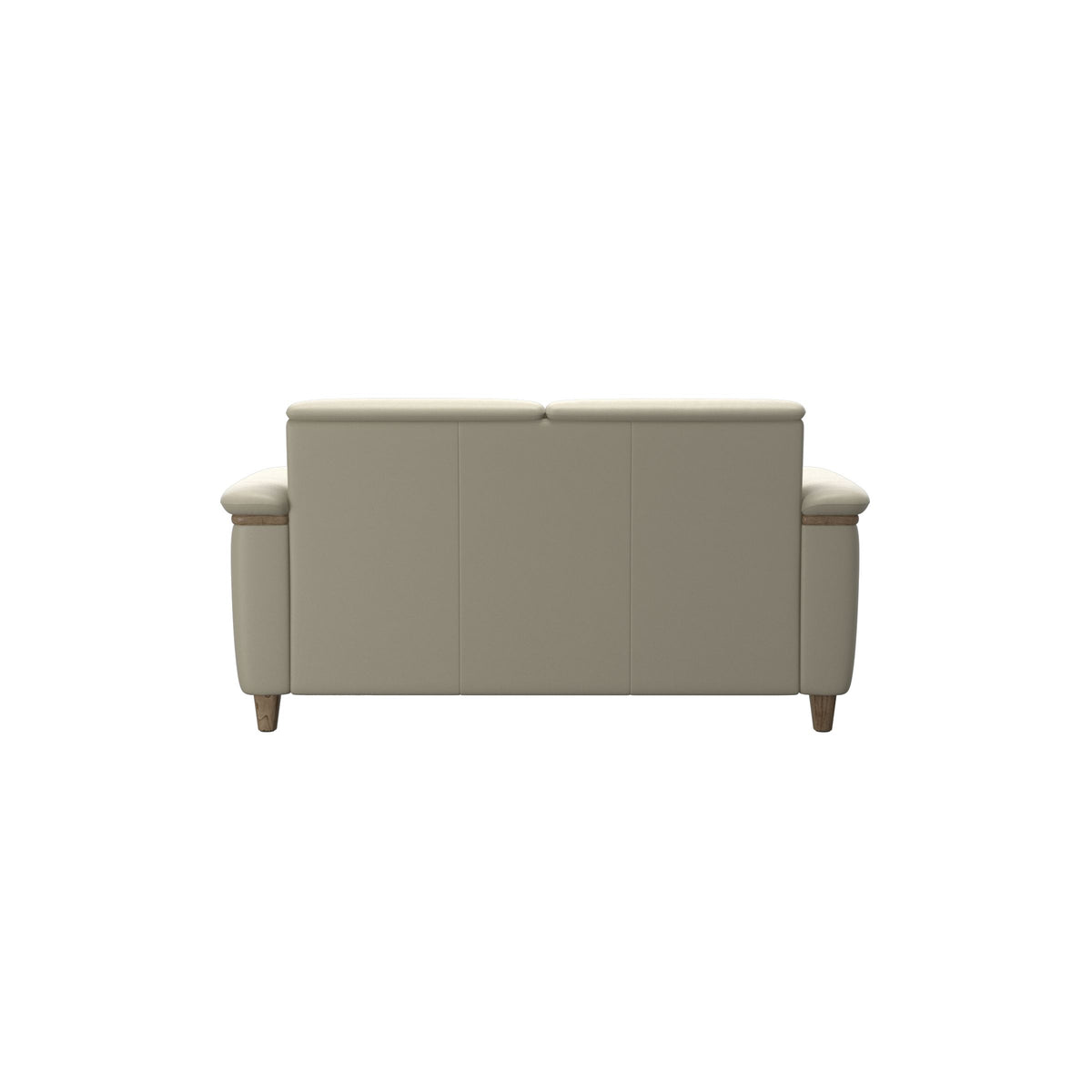 Flora 2-Seater - Paloma Light Grey - Smoked Oak