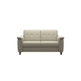 Flora 2-Seater - Paloma Light Grey - Smoked Oak