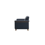 Flora 2-Seater - Paloma Oxford Blue - Teak