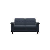 Flora 2-Seater - Paloma Oxford Blue - Brown