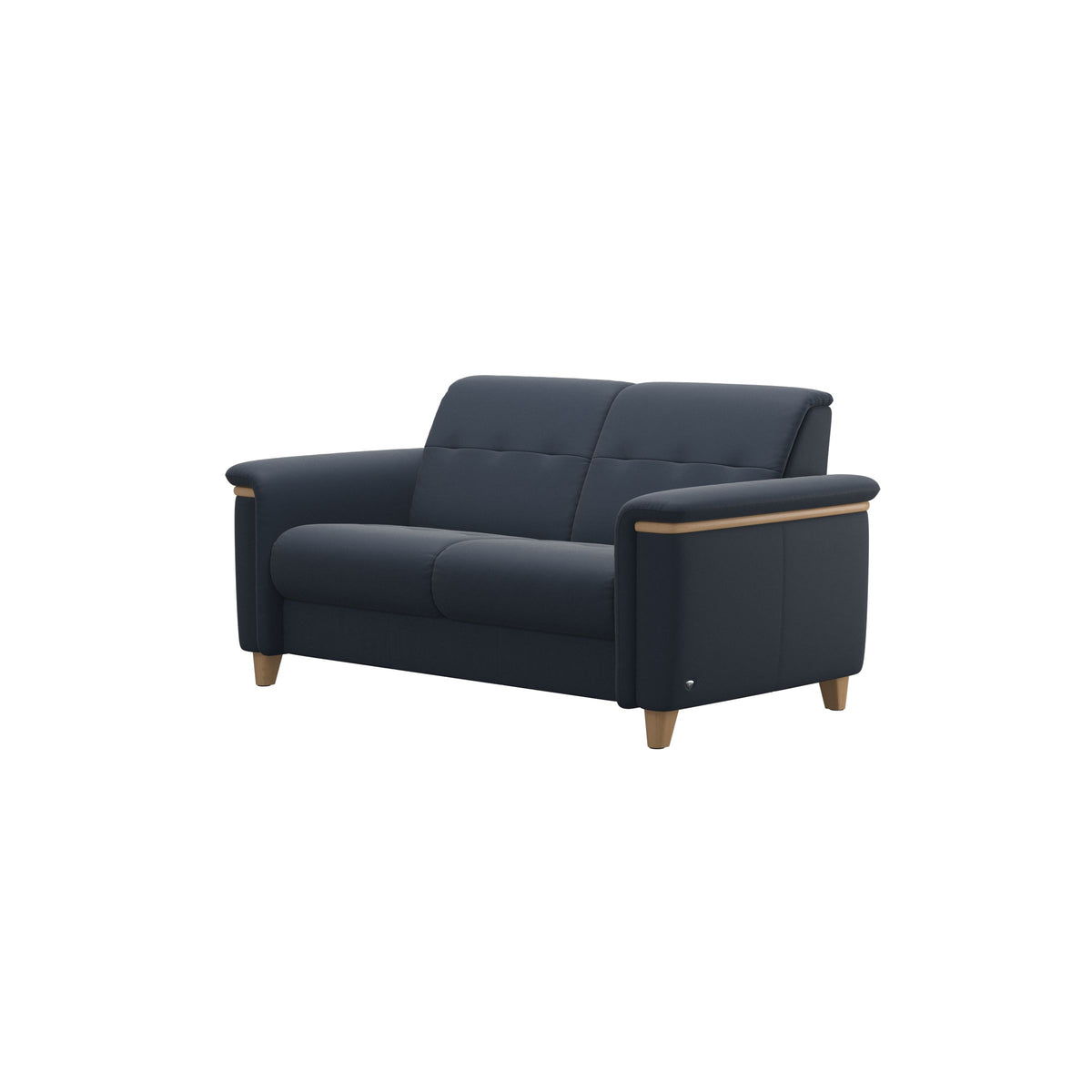 Flora 2-Seater - Paloma Oxford Blue - Oak