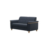 Flora 2-Seater - Paloma Oxford Blue - Oak