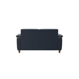 Flora 2-Seater - Paloma Oxford Blue - Walnut