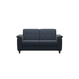 Flora 2-Seater - Paloma Oxford Blue - Walnut