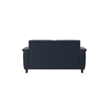 Flora 2-Seater - Paloma Oxford Blue - Wenge