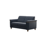 Flora 2-Seater - Paloma Oxford Blue - Smoked Oak