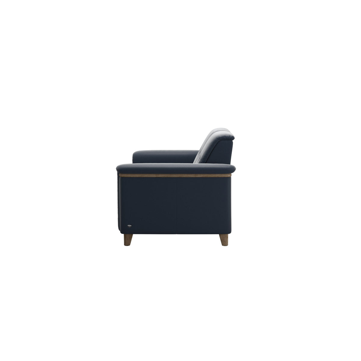 Flora 2-Seater - Paloma Oxford Blue - Smoked Oak