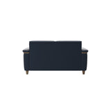 Flora 2-Seater - Paloma Oxford Blue - Smoked Oak
