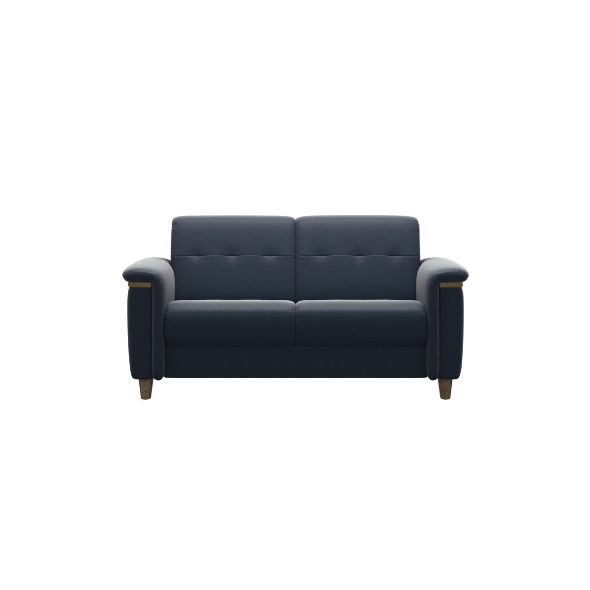Flora 2-Seater - Paloma Oxford Blue - Smoked Oak