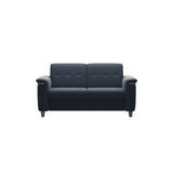Flora 2-Seater - Paloma Oxford Blue - Smoked Oak