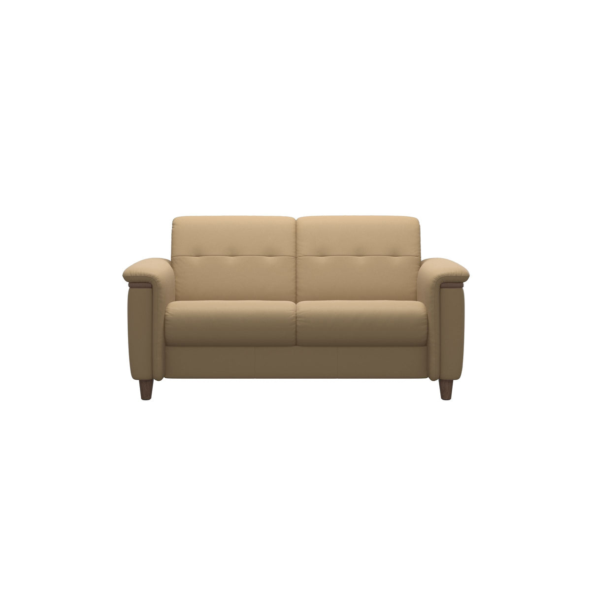 Flora 2-Seater - Paloma Sand - Walnut