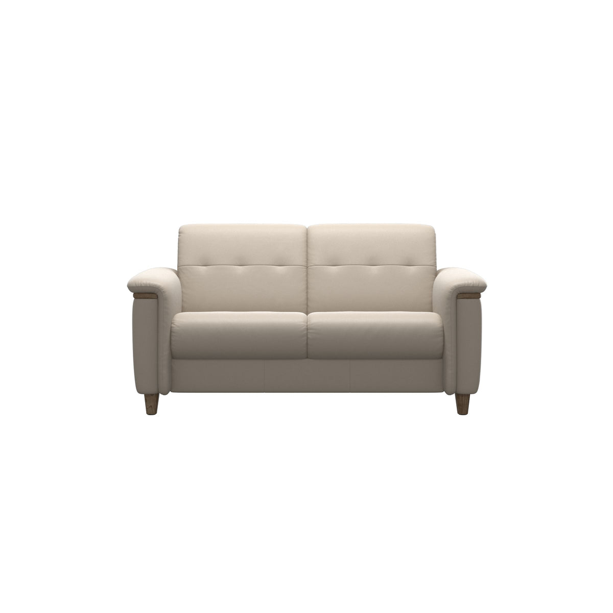 Flora 2-Seater - Paloma Fog - Smoked Oak