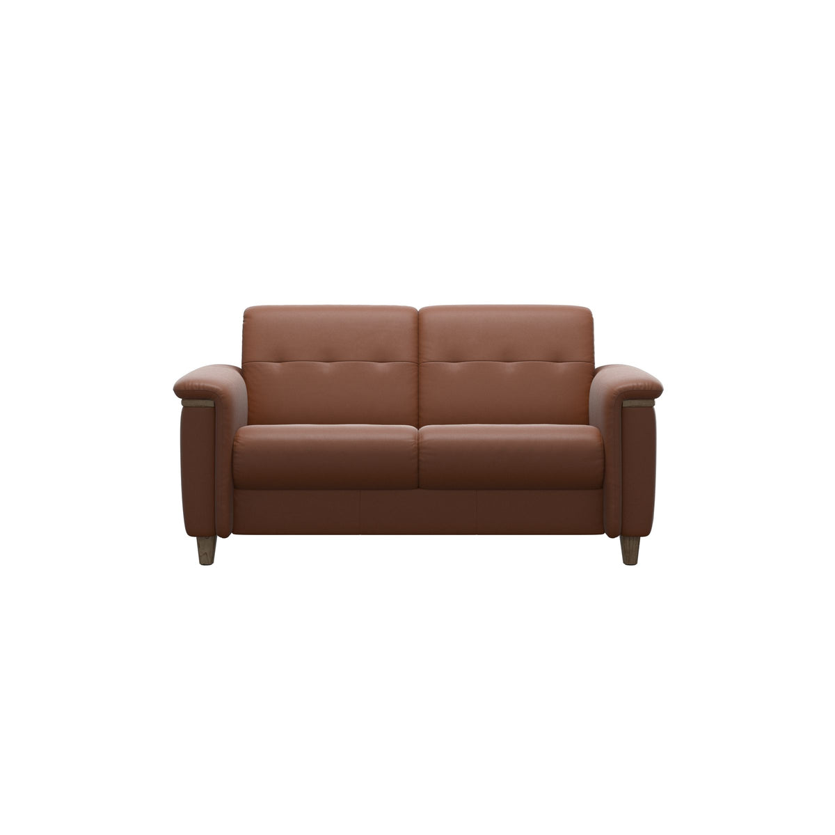 Flora 2-Seater - Paloma New Cognac - Smoked Oak