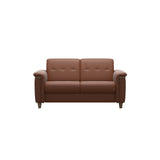 Flora 2-Seater - Paloma New Cognac - Smoked Oak