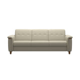 Flora 3-Seater - Paloma Light Grey - Teak