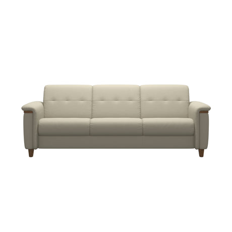 Flora 3-Seater - Paloma Light Grey - Teak