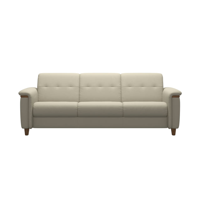 Flora 3-Seater - Paloma Light Grey - Teak
