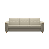 Flora 3-Seater - Paloma Light Grey - Oak