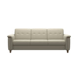 Flora 3-Seater - Paloma Light Grey - Smoked Oak