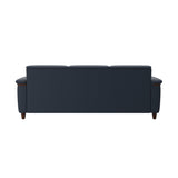 Flora 3-Seater - Paloma Oxford Blue - Brown