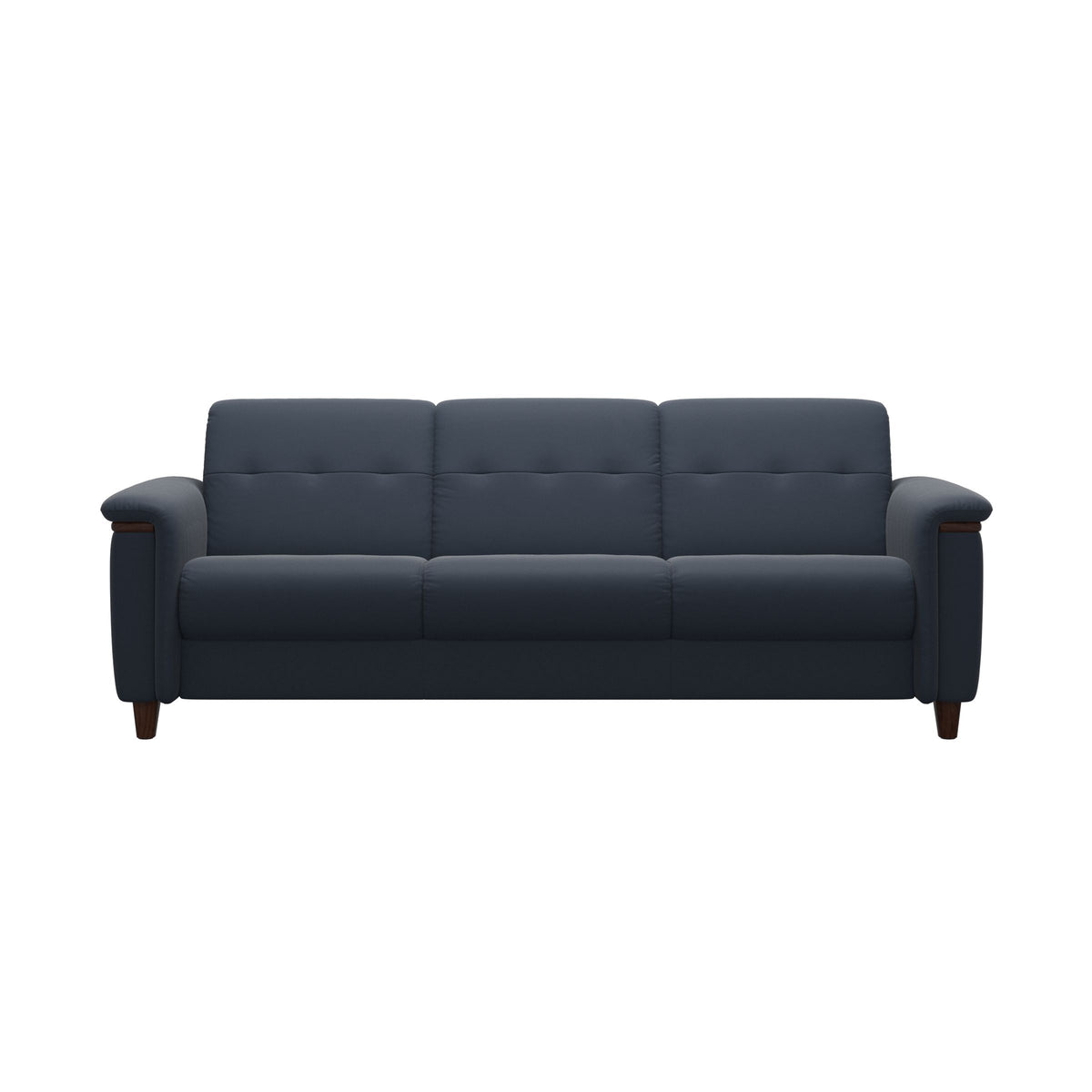 Flora 3-Seater - Paloma Oxford Blue - Brown