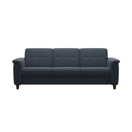 Flora 3-Seater - Paloma Oxford Blue - Brown