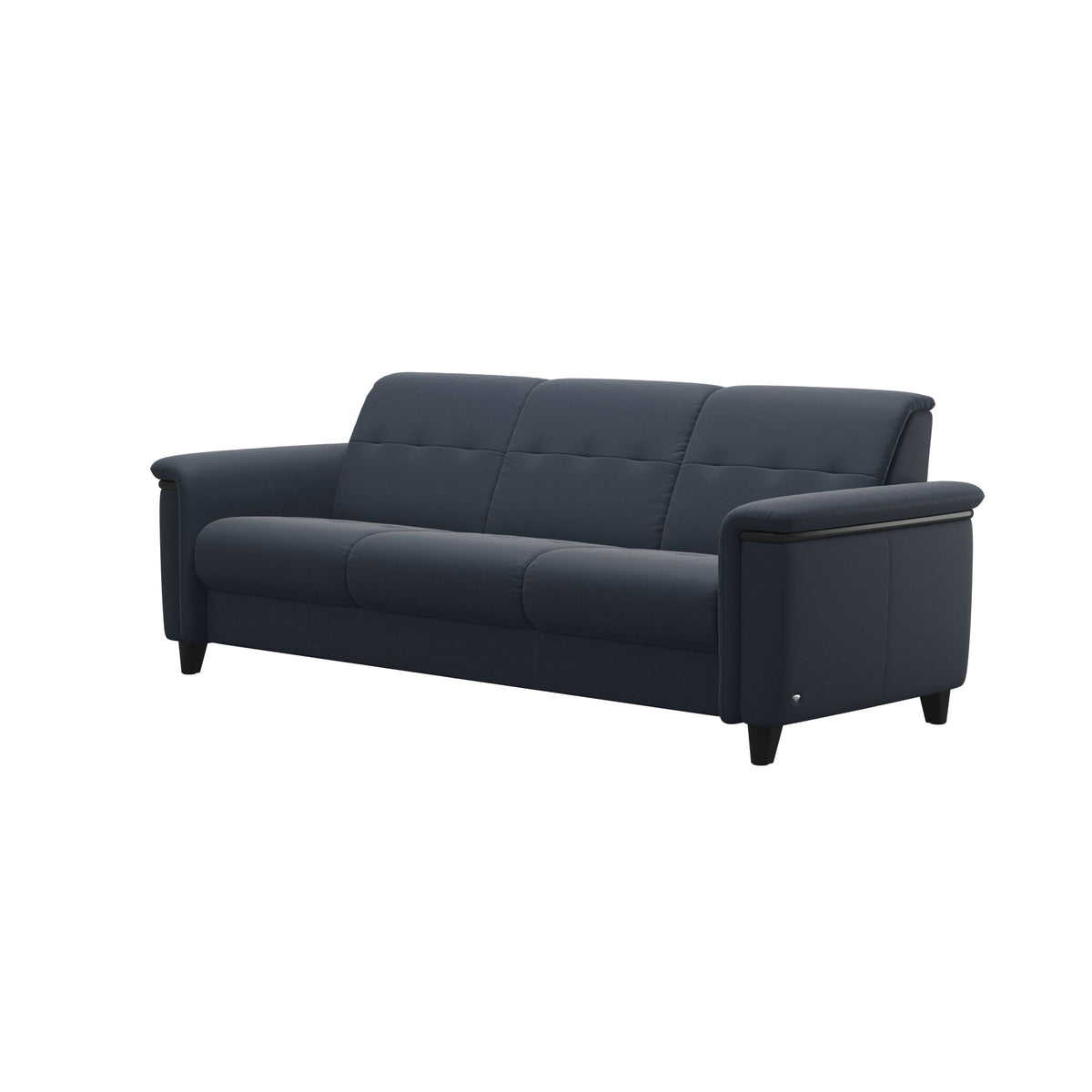 Flora 3-Seater - Paloma Oxford Blue - Black