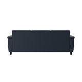 Flora 3-Seater - Paloma Oxford Blue - Black