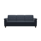 Flora 3-Seater - Paloma Oxford Blue - Wenge