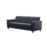 Flora 3-Seater - Paloma Oxford Blue - Smoked Oak