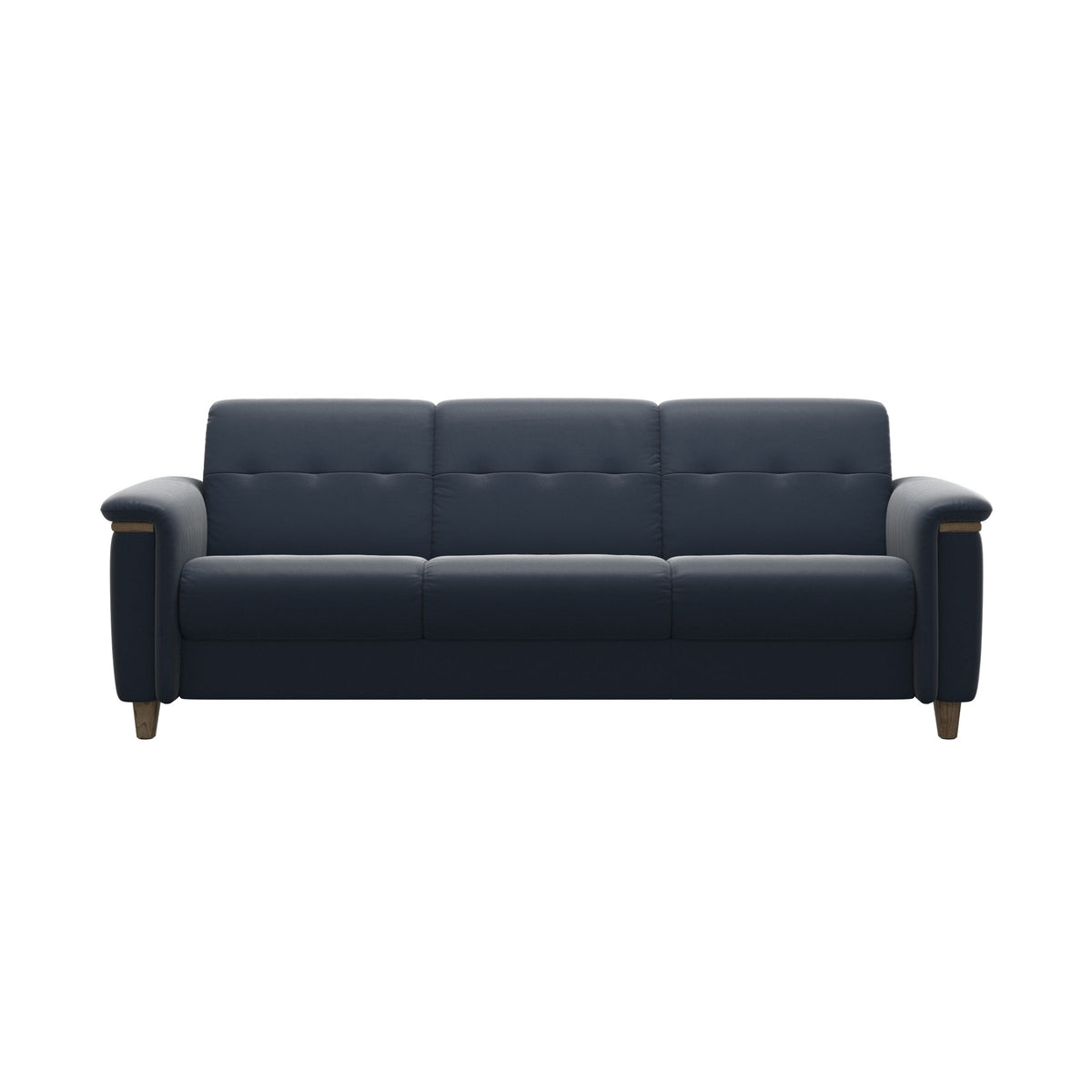 Flora 3-Seater - Paloma Oxford Blue - Smoked Oak