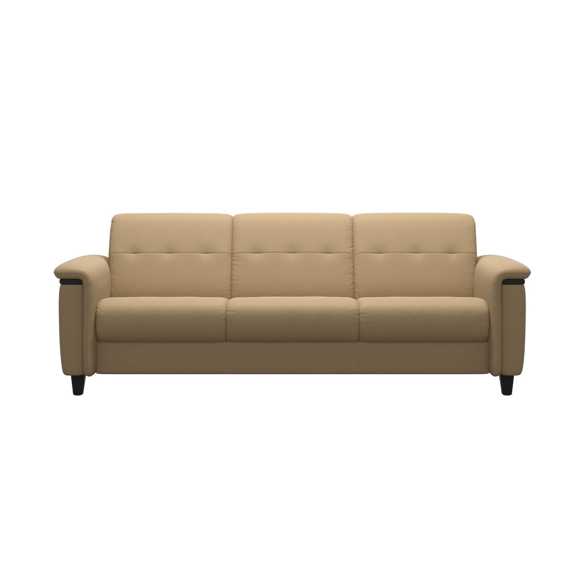 Flora 3-Seater - Paloma Sand - Black