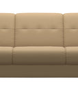 Paloma Leather Sand & Walnut Arm Trim | Stressless Flora 3-Seater Sofa | Valley Ridge Furniture