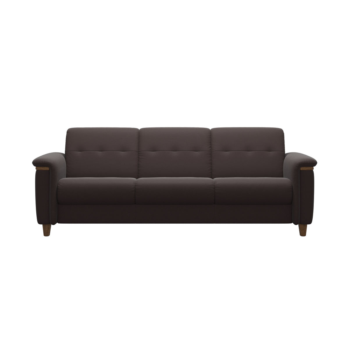 Flora 3-Seater - Paloma Chocolate - Teak