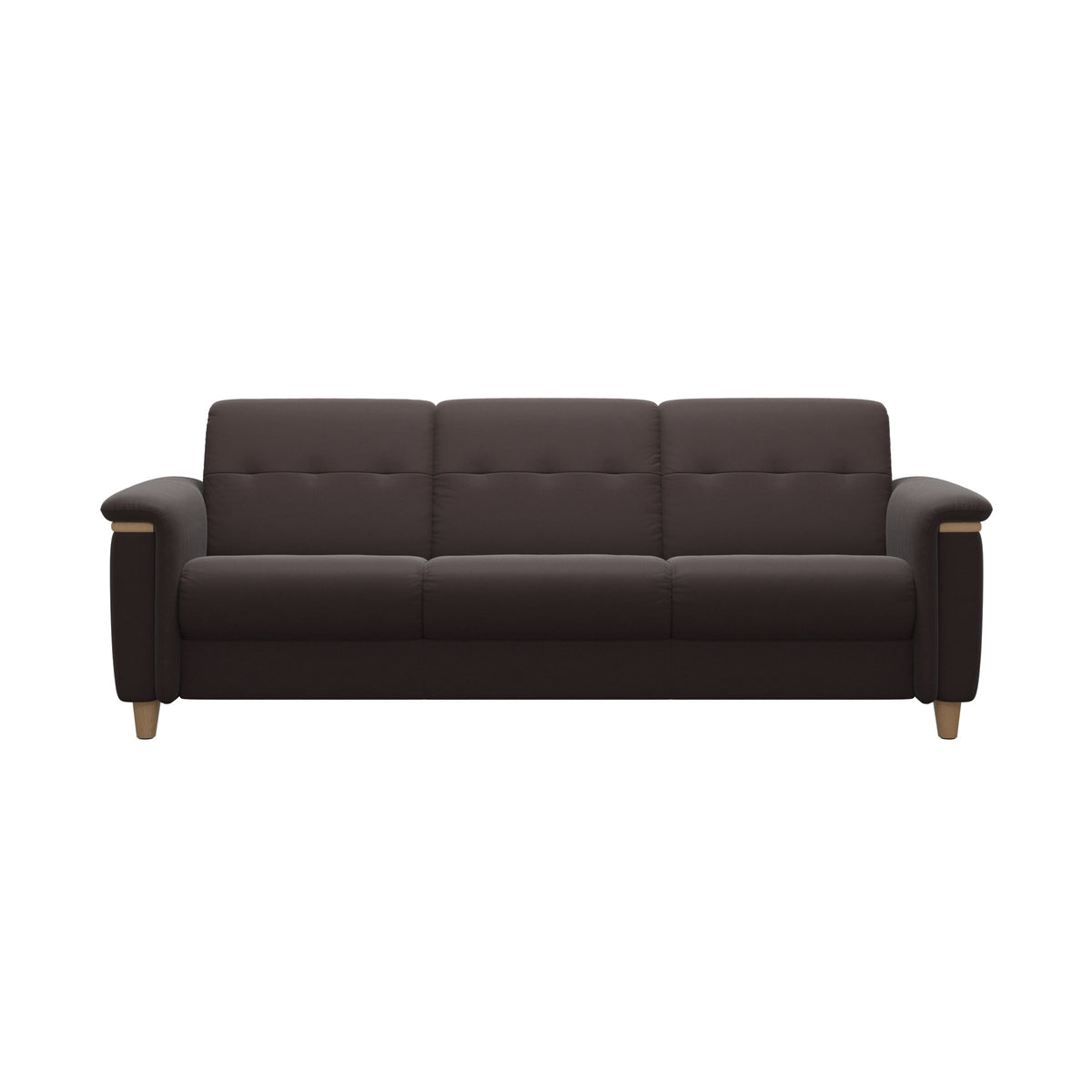 Flora 3-Seater - Paloma Chocolate - Oak