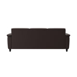 Flora 3-Seater - Paloma Chocolate - Black