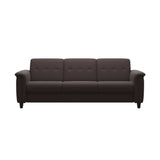 Flora 3-Seater - Paloma Chocolate - Black