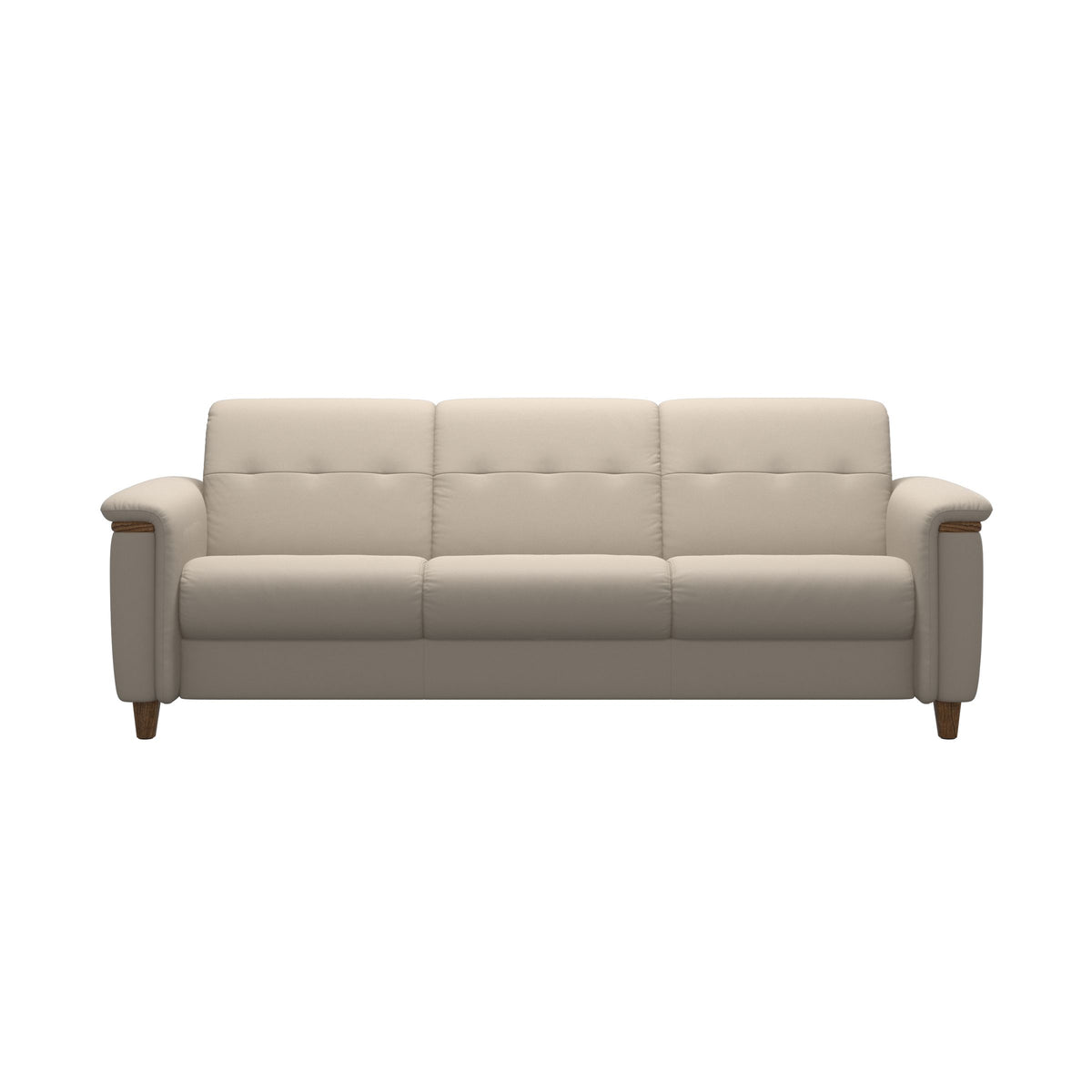 Flora 3-Seater - Paloma Fog - Teak