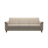 Flora 3-Seater - Paloma Fog - Teak