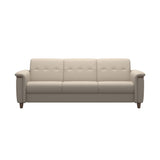 Flora 3-Seater - Paloma Fog - Walnut