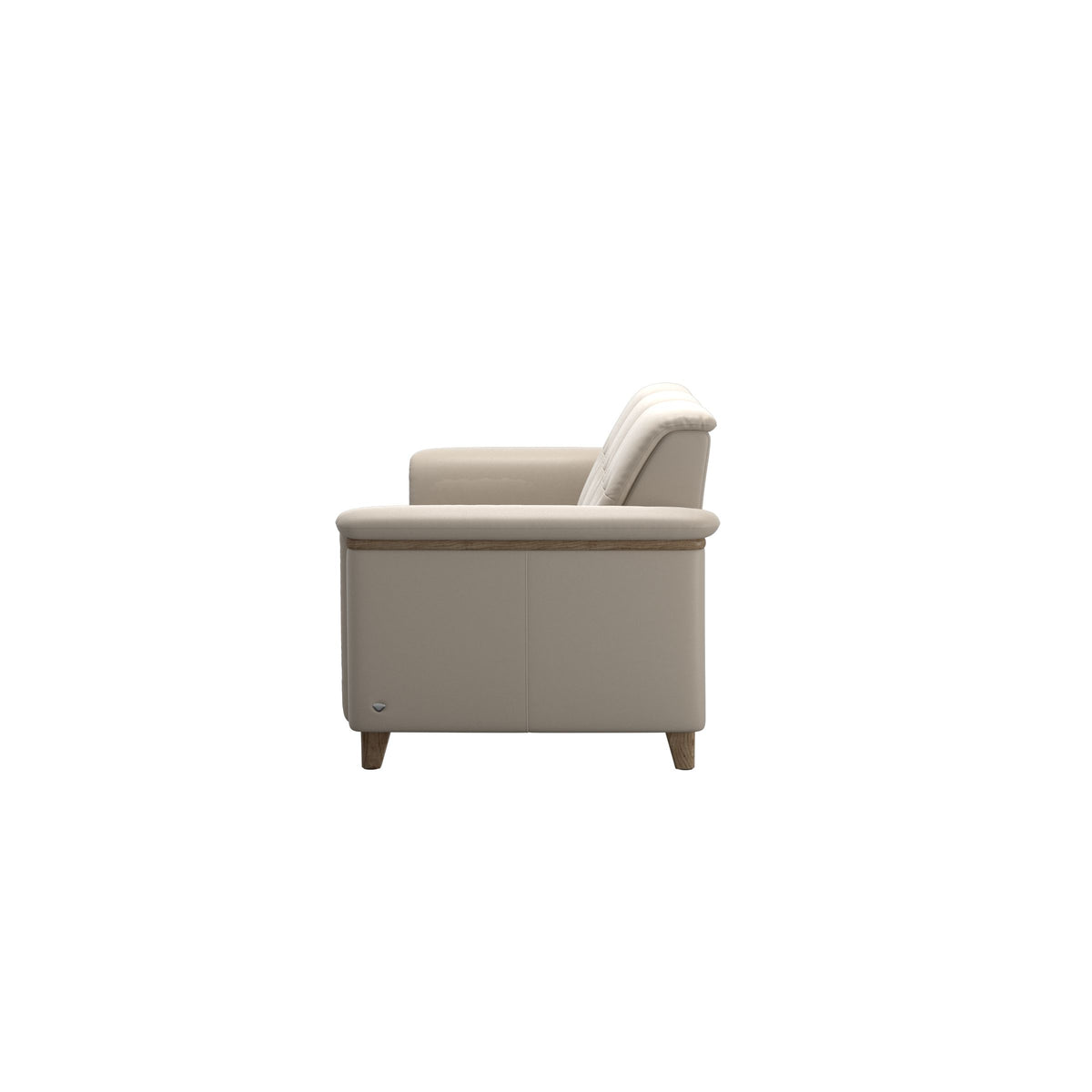 Flora 3-Seater - Paloma Fog - Smoked Oak