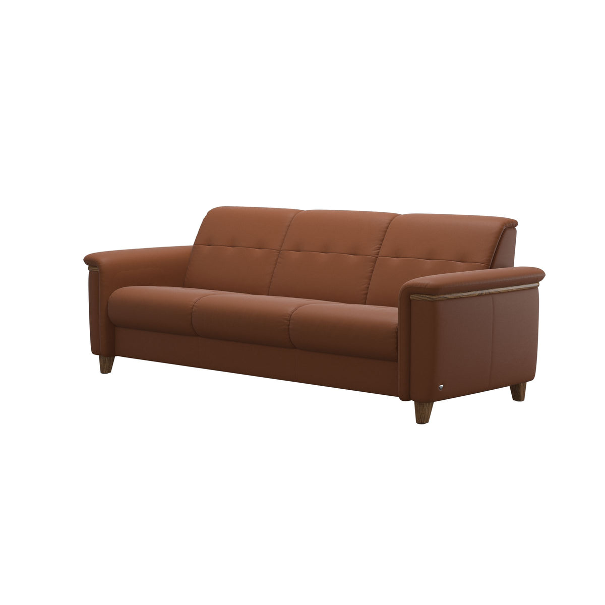 Flora 3-Seater - Paloma New Cognac - Teak
