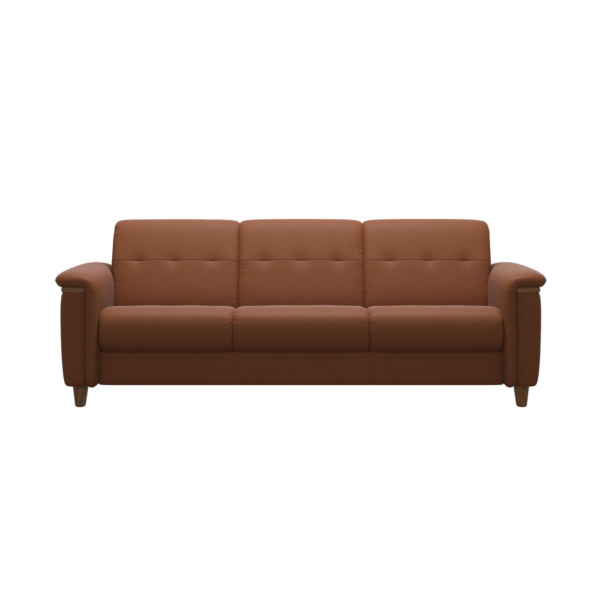 Flora 3-Seater - Paloma New Cognac - Teak