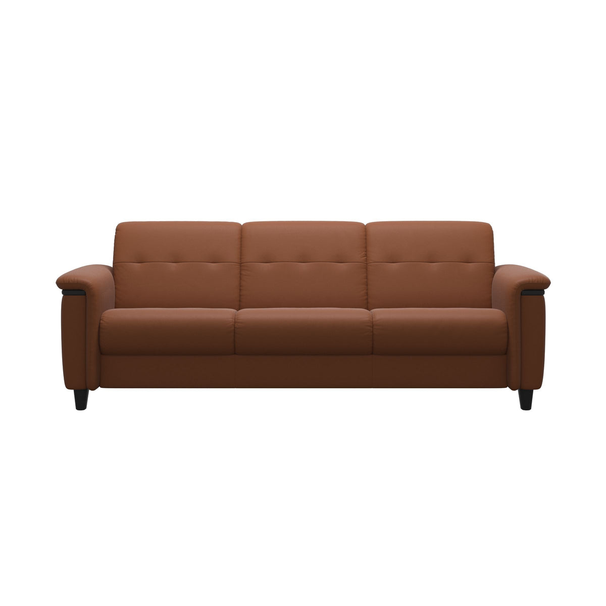 Flora 3-Seater - Paloma New Cognac - Black