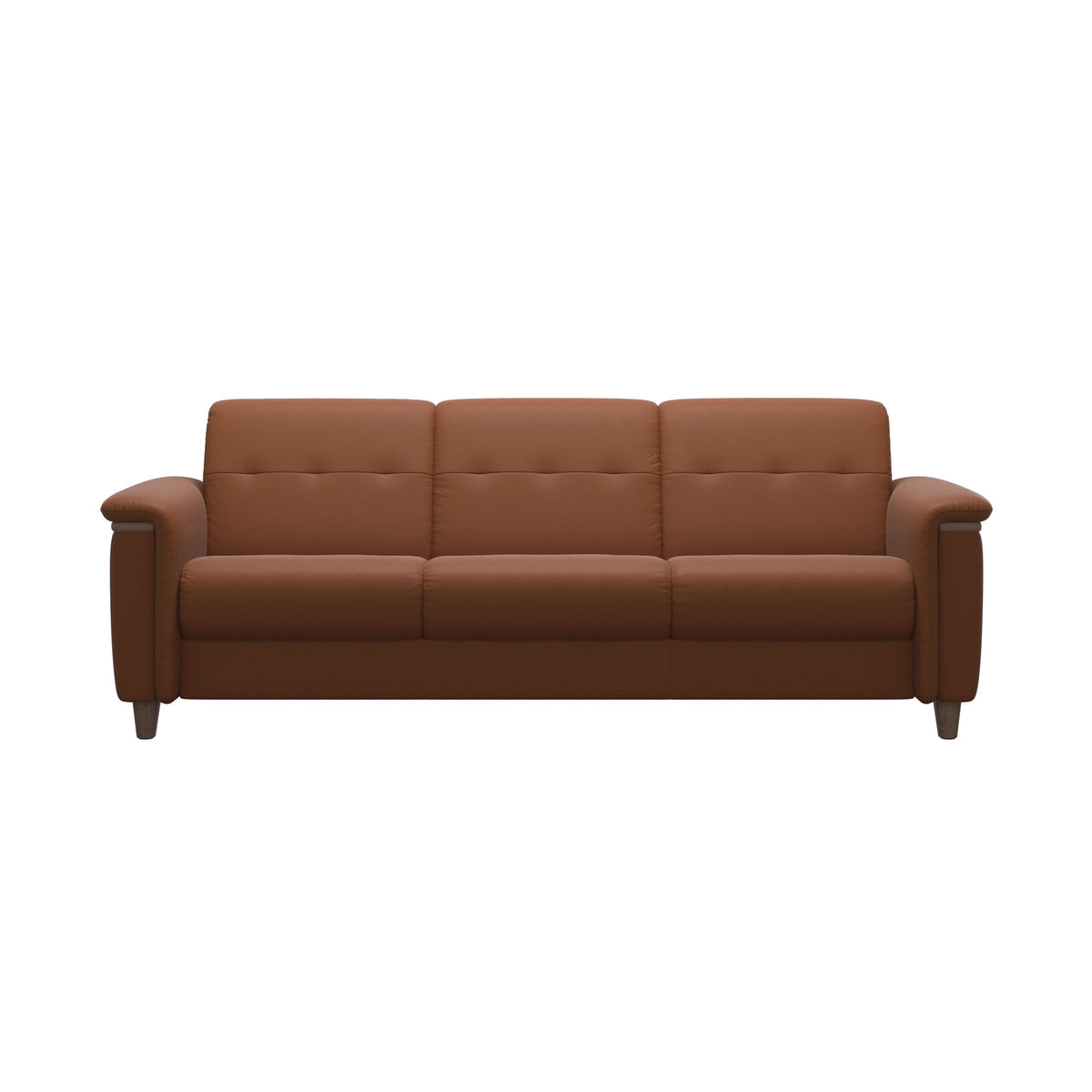 Flora 3-Seater - Paloma New Cognac - Walnut
